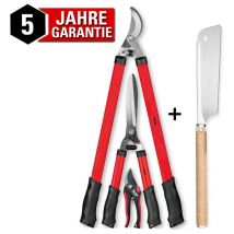 Walter Gartenhandgeräte Set 3-tlg. Gartenschere Heckenschere Astschere Japansäge