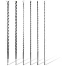 Walter SDS Gesteins Bohrer Set 6tlg. 600 mm Betonbohrer Ersatzbohrer Steinbohrer