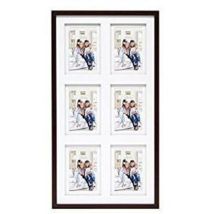 Deknudt S65kq6 Cadre Photo Marron 6 Photos 10x15 Cm