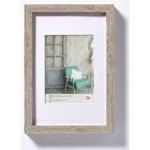 Walther Design - Grigio 70 X 100 Cm Vero Vetro Cornice In Legno Di Stoccolma Ea100d