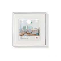 Marco de fotos plata 30 x 30 cm Marco de plástico New Lifestyle KV330S - Walther Design