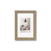 Walther Design - Marco de Fotos Beige 30 x 40 cm con Passe-partout, Home Marco de Madera HO040C