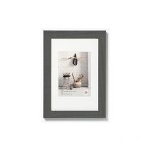 Walther Design - Marco de Fotos Gris 30 x 40 cm con Passe-partout, Home Marco de Madera HO040D