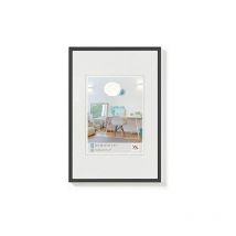 Walther - Home Cornice per foto, legno, nero, 297 x 40 cm