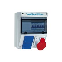 Coffret de sécurité de chantier CEE 16A 400V – Prise Walther – 2 prises SCHUKO – 6920113