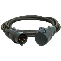 39100502100100 Strom Verlängerungskabel 16 a Schwarz 10.00 m - Walther Werke