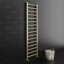 Walton 1600 x 500 Straight Towel Radiator - Brushed Brass