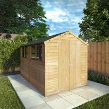 Waltons - Overlap Apex Wooden Garden Storage Shed - 10 x 6 Windowless