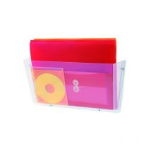 File 2000 wandmontierter Dokumentenhalter mit 1 Fach din a4 quer 80x365x180 mm