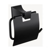 Wand-Toilettenpapierhalter mit Deckel Schwarz - Chloe