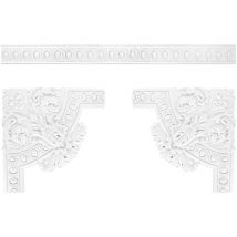 Wand- und Deckenumrandung Fries Stuck pu stoßfest CR702/A: Segment CR702A - 385 x 385 x 30 mm