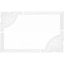 Wand- und Deckenumrandung Fries Stuck Rahmen stoßfest AC225: Segment AC225-11 220 x 220 x 20 mm