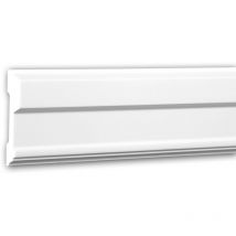 Profhome Decor - Wand- und Friesleiste profhome 151344F Stuckleiste Flexible Leiste Zierleiste Neo-Klassizismus-Stil weiß 2 m