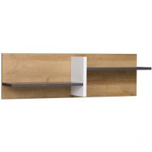 Lomadox - Wandboard 100cm Breit, Eiche Mit Graphit Und Weiß, Maribor-132
