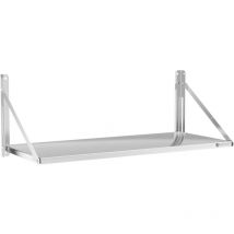 Royal Catering - Wandbord klappbar 40 kg Wandregal 120 x 45 cm Edelstahl Küchenregal Gastro