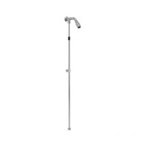 Idral - Wandbrause-Set mit Kopfbrause und Anschlussrohr modern Serie 09031KT20 Verchromt - Messing