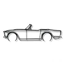 Wanddekoration aus Metall – TR4A irs – Wanddekoration – Auto-Silhouette – 120 cm