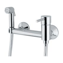 Wandeinhebelmischer Mit Keramik-kartusche Und Hygienischer Handbrause. Idral 02405/ln Kurzhebelsteuerung Verchromt - Messing