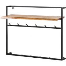 Wandgarderobe Akazie 100x30x80 natur lackiert melbourne 108