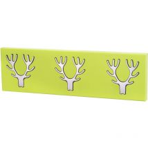 BHP - Design Wand Garderobe Hirsch Geweih Chrom Kleider Hacken Flur Dekoration grün B990535-22