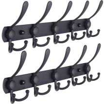 Wandgarderobe, Wandgarderobenhaken - Robuster Edelstahl, 5 Dreifachhaken, Garderobenständer Für Mäntel, Hüte, Handtücher, Eingangsbereich, Badezimmer,