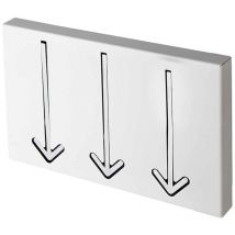 Wandgarderobe Weiß Flur Push Funktion Wandhaken