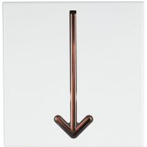 BHP - Design Wand Garderobe Pfeil rot gold Flur Aufhänger Haken verstellbar Deko Bild B990860L-3G