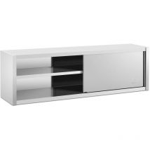 Wandhängeschrank Schiebetür Hängeschrank Edelstahl Hängeoberschrank 200 x 45 cm