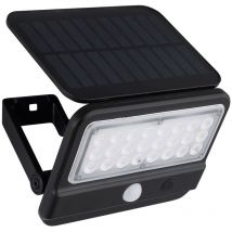 Wandlampe mit Bewegungsmelder LED Solarleuchte Haustürlampe Fassadenleuchte Gartenlampe, 1x LED 400lm neutralweiß, BxH 14,4x10,4 cm