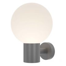Wandlampe Wandleuchte Außenlampe Hauswand Eingang Wetterfest grau E27 Höhe 28cm