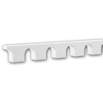 Wandleiste Profhome 151805 Friesleiste Stuckleiste Zierleiste Stil Art déco weiß 2 m