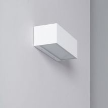 LED-Wandleuchte Aussen 18W Aluminium Doppelseitige Beleuchtung Wählbar cct Gropius Weiß