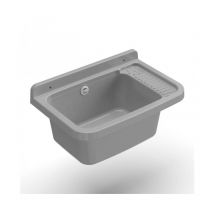 Bricoshop24 - Wandleuchte aus Harz 50 cm beton - Mongardi