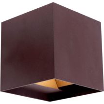 Wandleuchte IP54 Open led 2x5W 4000K Oxidbraun