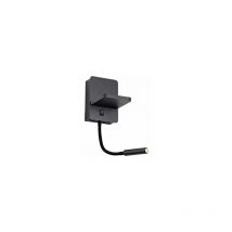 Cristalrecord - Wandleuchte led Rob2 5W+3W usb und kabelloses Ladegerät