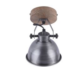 JustLight 1er Spot Samia eisen 21,5 x 15 cm E14, max. 40 W Deckenleuchte