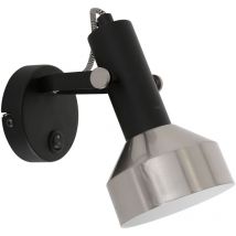 Mexlite - spot - Acier - schwarz - metall - aufbauleuchte - E27 -