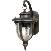 St Louis - 1 Licht im Freien Kleine Wandlaterne Licht verwitterte Bronze IP44, E27 - Elstead