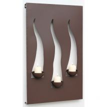 Wandleuchter Flamme 133 für 3 Kerzen Kerzenleuchter Wandkerzenhalter aus Metall