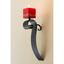 Dandibo - Wandleuchter Rocca 31 cm Wandkerzenhalter aus Metall Kerzenhalter Antik Leuchter