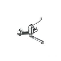 Tiemm - Wandmontierter Einhebelmischer mit klinischem Hebel - Ten Line, Chrom