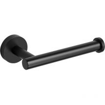 Wandmontierter Toilettenpapierhalter, Edelstahl, Schwarz, 16 X 9 X 5 Cm