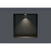 Bernstein - Wandnische NT203010X Edelstahl randlos LED-Spot 20x30x10cm Schwarz 1x Spot Chrom