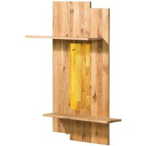 Wandregal Wildeiche 80x28x110 natur geölt wien 236