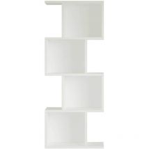 Mobili Rebecca - Wandregal Rebecca Mobili Balay 125x50x25 Spanplatte Weiß Modern