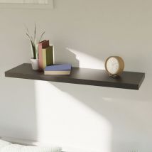 Wandregal Schwarz 80 cm – MDF Holz – Belastbarkeit bis 8 kg – Freischwebend mit unsichtbarem Aufhängesystem