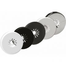 Wandrosette aus Kunststoff für Ventile und Rücklaufverschraubungen der Serien TopFar und LadyFAR 0441 Glänzend Schwarz