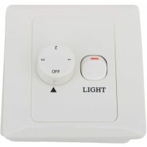 Wandschalter für Deckenventilator mit Licht 2 Blenden