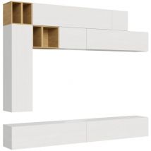 Zusammensetzung der Wohnzimmerwand H106 L.208 P.39.2