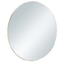 Wandspiegel mila mit Rahmen Gold - Metallspiegel Ø50cm